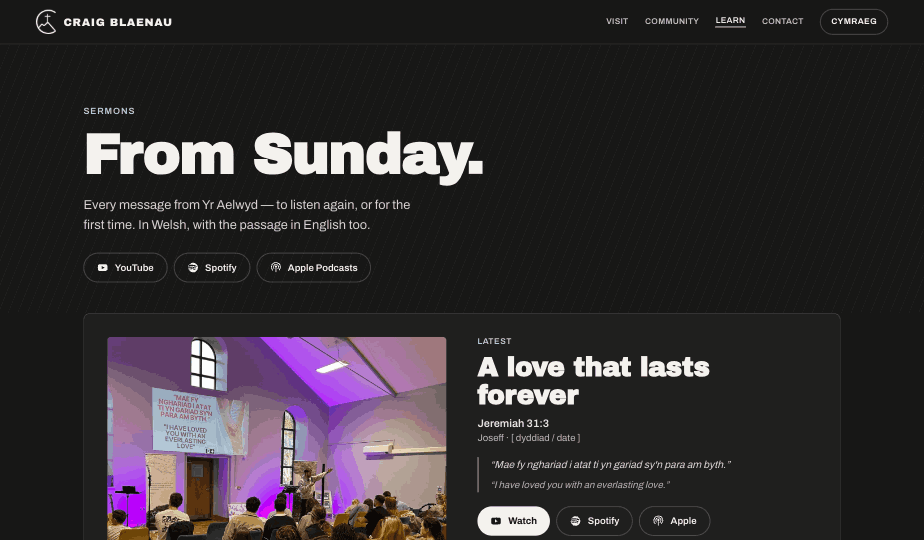 Sermons page